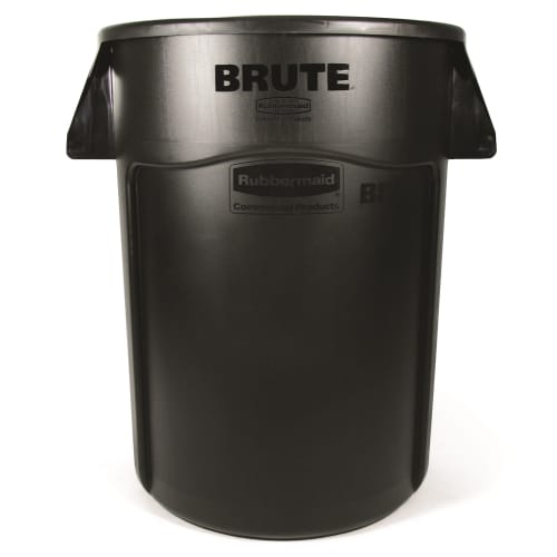 Rubbermaid Vented Brute 32 Gallon Waste Container, Black